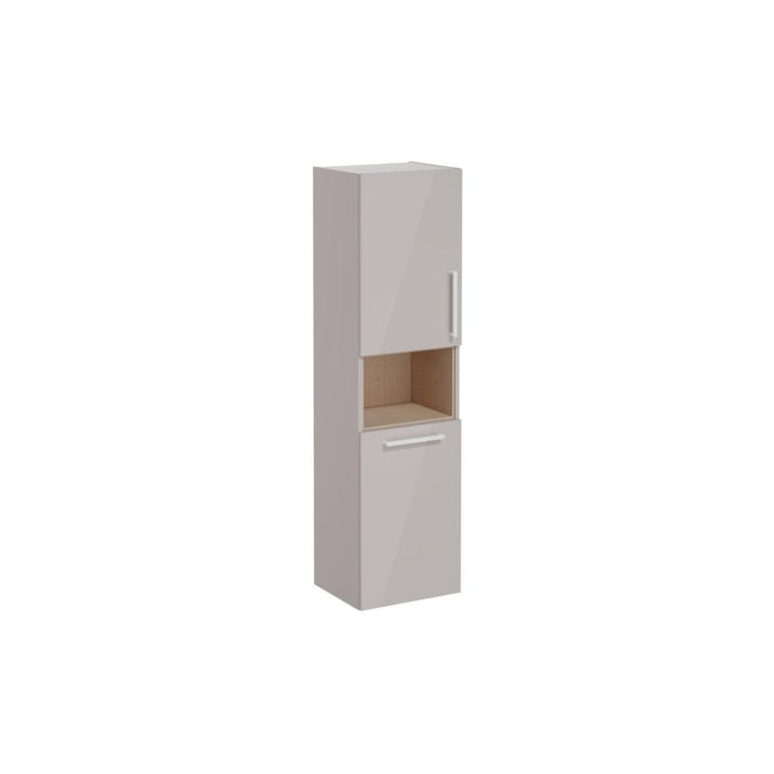 VitrA Root Flat 40cm 2 Door Semi-Tall Unit w/Laundry Basket - Unbeatable Bathrooms