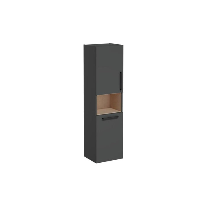 VitrA Root Flat 40cm 2 Door Semi-Tall Unit w/Laundry Basket - Unbeatable Bathrooms