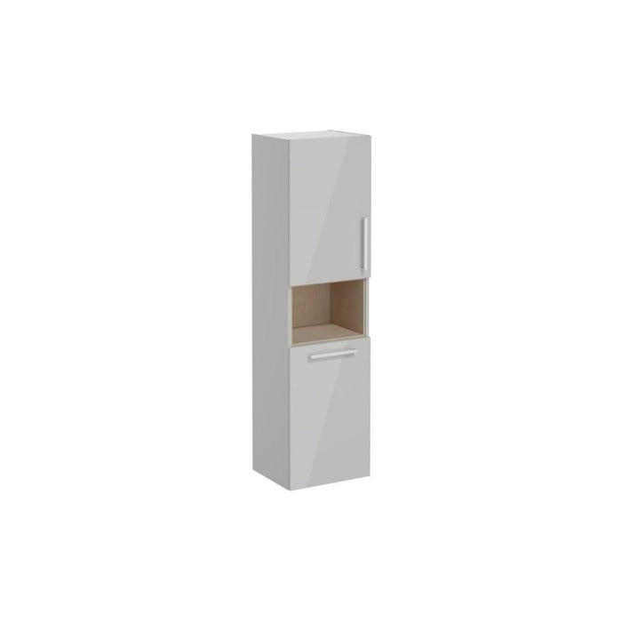 VitrA Root Flat 40cm 2 Door Semi-Tall Unit w/Laundry Basket - Unbeatable Bathrooms