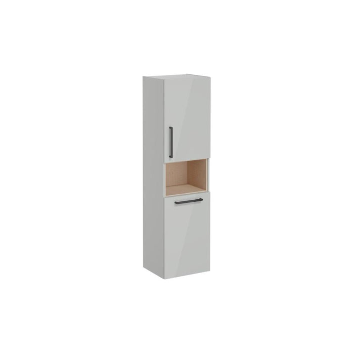 VitrA Root Flat 40cm 2 Door Semi-Tall Unit w/Laundry Basket - Unbeatable Bathrooms