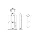 VitrA Root Flat 40cm 2 Door Tall Unit (LH Hinge) - Unbeatable Bathrooms