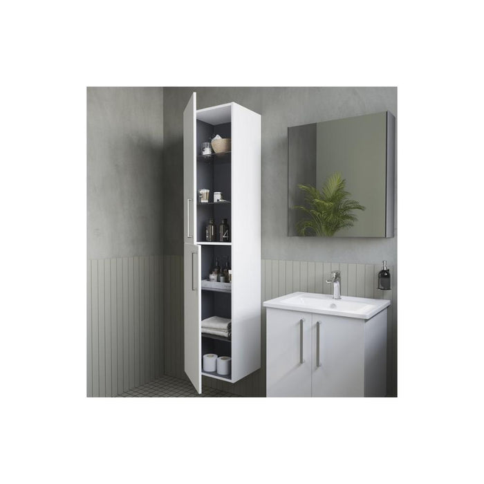VitrA Root Flat 40cm 2 Door Tall Unit (LH Hinge) - Unbeatable Bathrooms