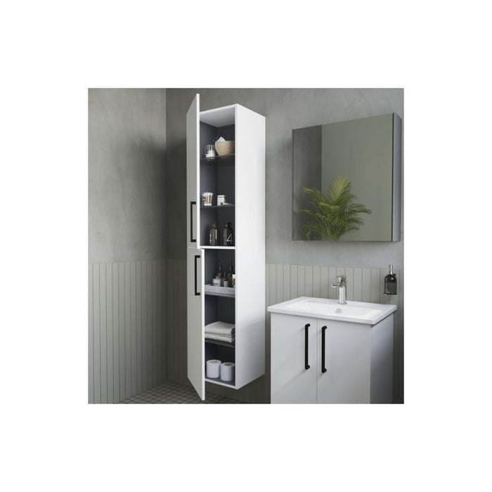 VitrA Root Flat 40cm 2 Door Tall Unit (LH Hinge) - Unbeatable Bathrooms