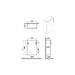 VitrA Root Flat 1 Door Slim Lower/Base Unit - Unbeatable Bathrooms