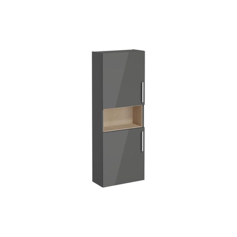 VitrA Root Flat 55cm 2 Door Semi-Tall Unit (LH Hinge - Unbeatable Bathrooms