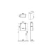 VitrA Root Flat 60cm 1 Door Upper/Wall Unit - Unbeatable Bathrooms