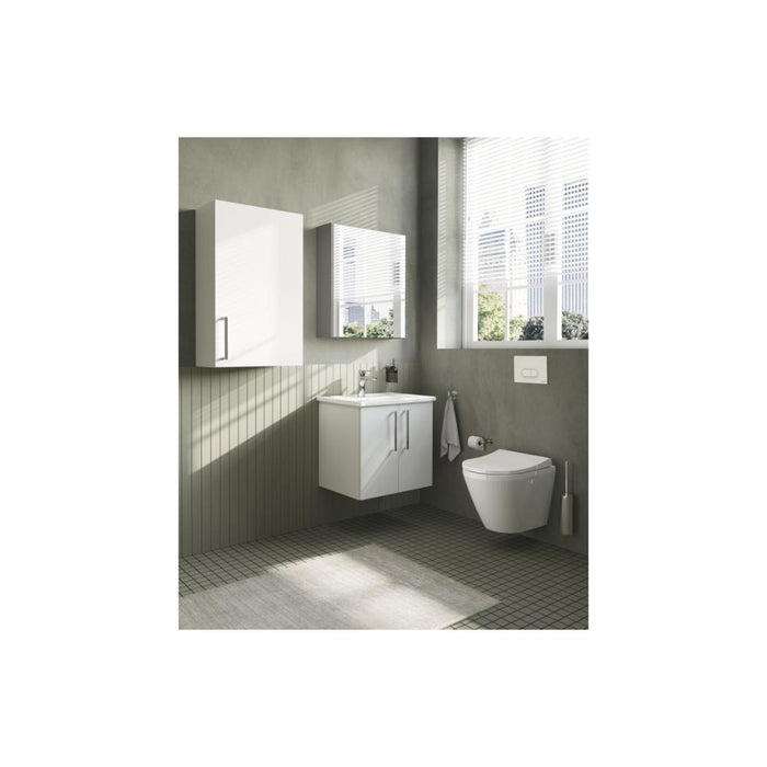 VitrA Root Flat 60cm 1 Door Upper/Wall Unit - Unbeatable Bathrooms