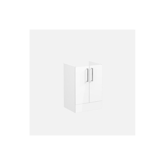 VitrA Root Flat 60cm 2 Door Floor Standing Washbasin Unit - Unbeatable Bathrooms
