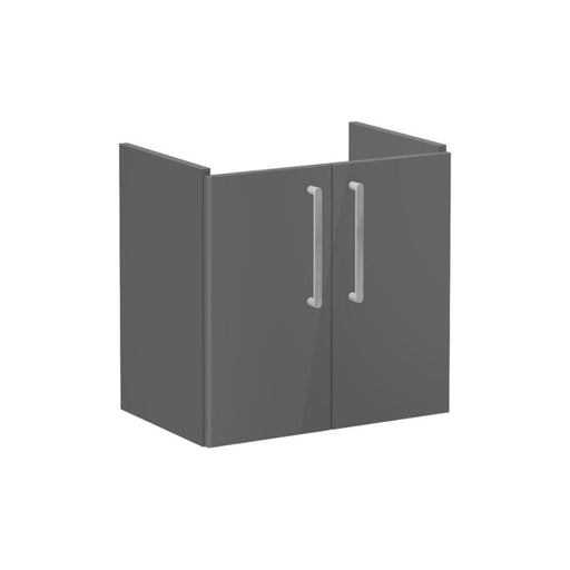 VitrA Root Flat 60cm 2 Door Wall Hung Slim Washbasin Unit - Unbeatable Bathrooms