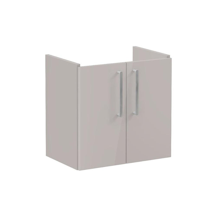 VitrA Root Flat 60cm 2 Door Wall Hung Slim Washbasin Unit - Unbeatable Bathrooms