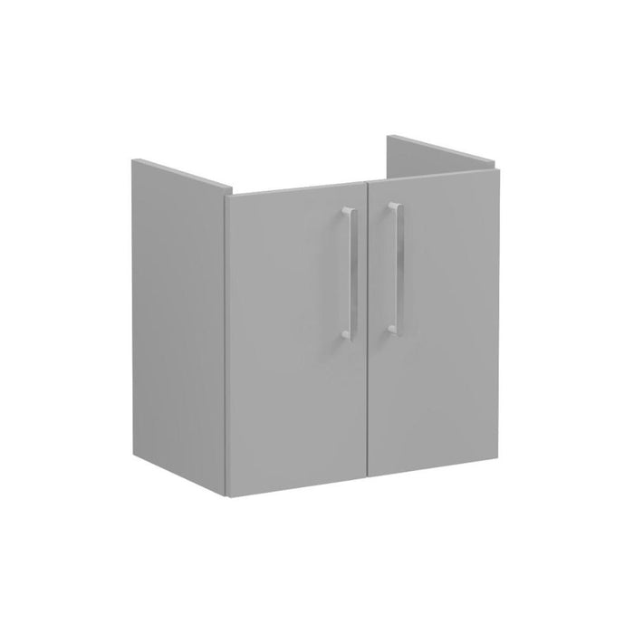 VitrA Root Flat 60cm 2 Door Wall Hung Slim Washbasin Unit - Unbeatable Bathrooms