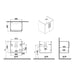 VitrA Root Flat 60cm 2 Door Wall Hung Washbasin Unit - Unbeatable Bathrooms