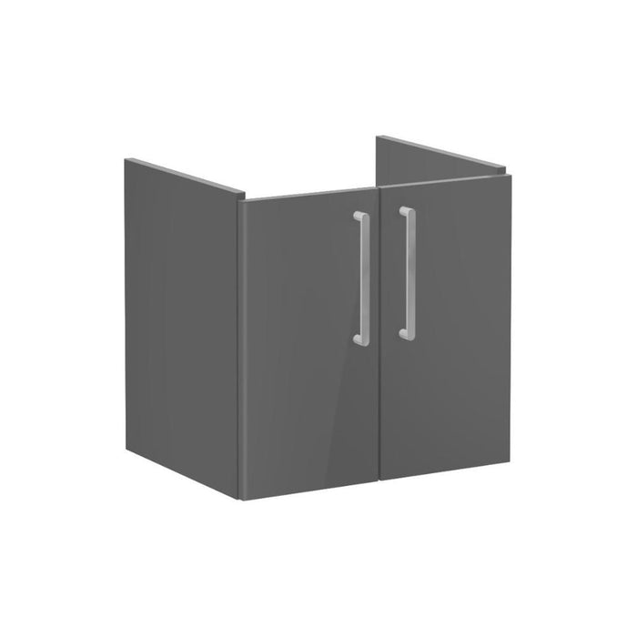 VitrA Root Flat 60cm 2 Door Wall Hung Washbasin Unit - Unbeatable Bathrooms