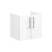 VitrA Root Flat 60cm 2 Door Wall Hung Washbasin Unit - Unbeatable Bathrooms