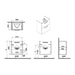 VitrA Root Flat 60cm 2 Drawer Slim Washbasin Unit - Unbeatable Bathrooms