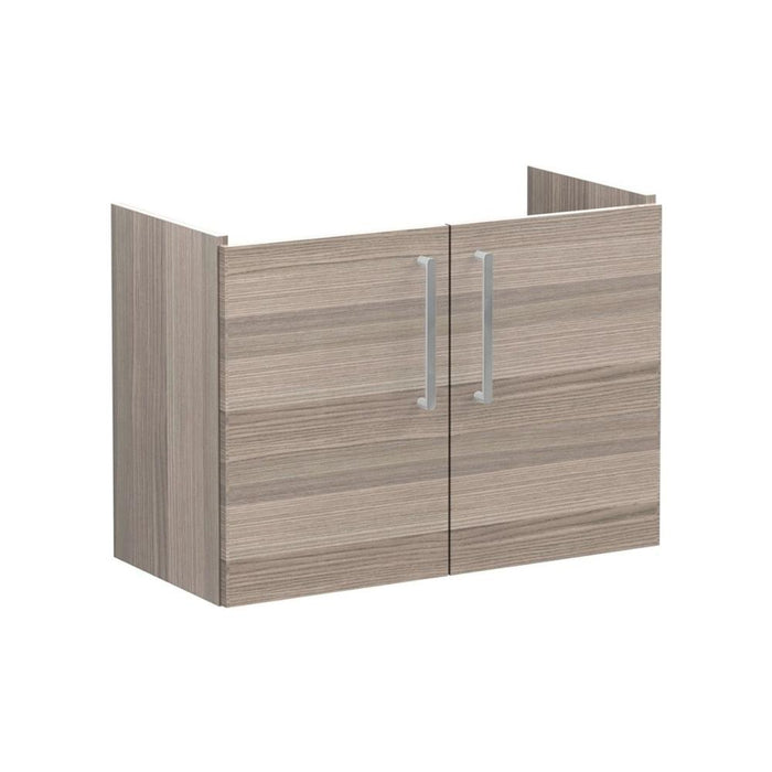 VitrA Root Flat 80cm 2 Door Wall Hung Slim Washbasin Unit - Unbeatable Bathrooms