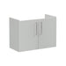 VitrA Root Flat 80cm 2 Door Wall Hung Slim Washbasin Unit - Unbeatable Bathrooms
