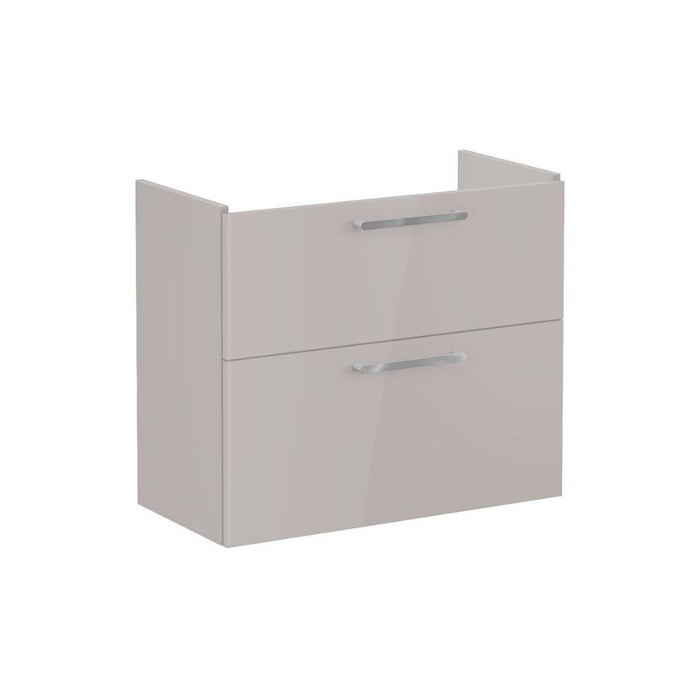 VitrA Root Flat 80cm 2 Drawer Slim Washbasin Unit - Unbeatable Bathrooms