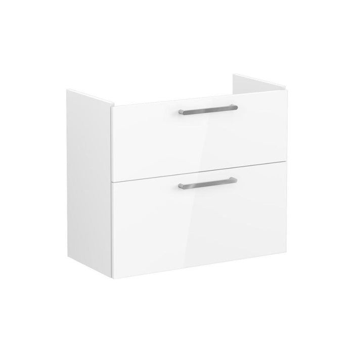 VitrA Root Flat 80cm 2 Drawer Slim Washbasin Unit - Unbeatable Bathrooms