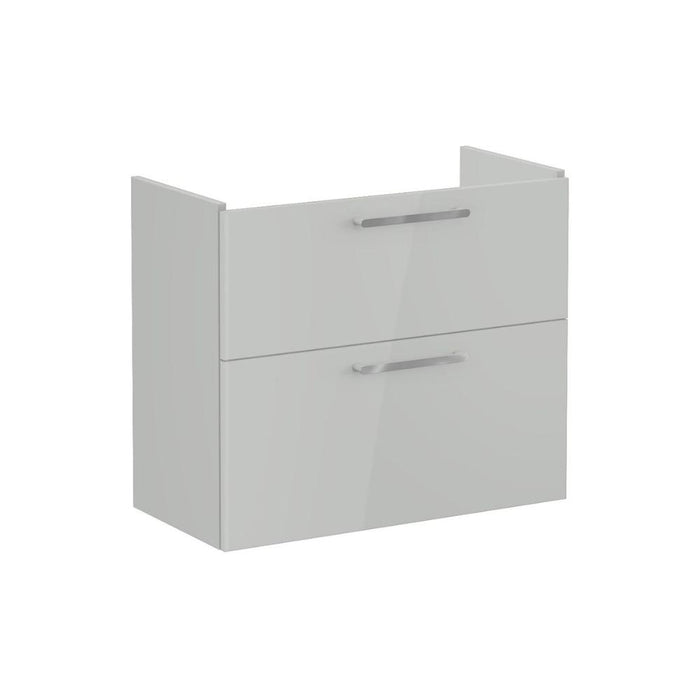 VitrA Root Flat 80cm 2 Drawer Slim Washbasin Unit - Unbeatable Bathrooms