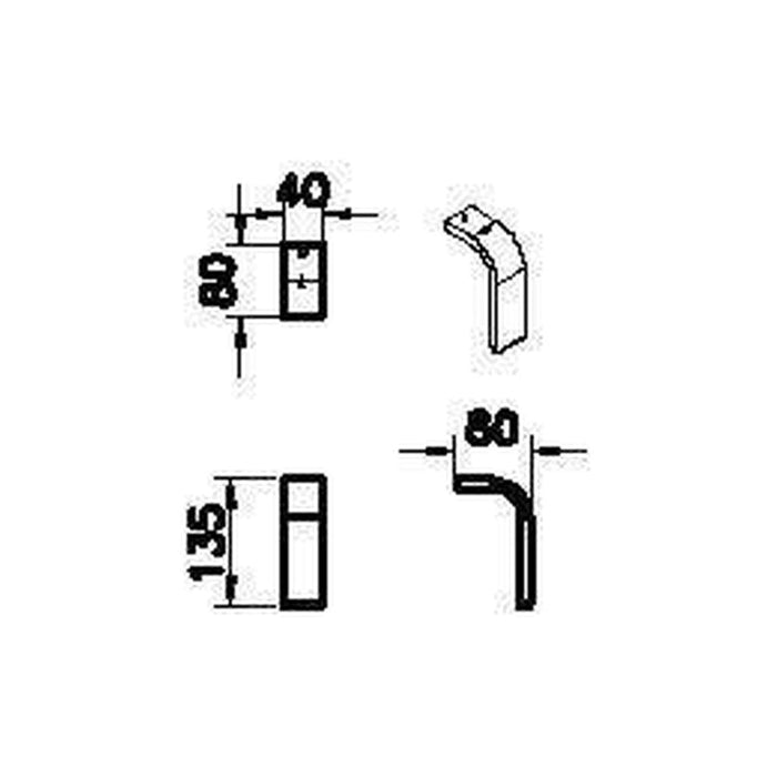 VitrA Root Flat Leg Set for 3 Drawer Units - Unbeatable Bathrooms
