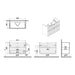VitrA Root Groove 100cm 2 Drawer Washbasin Unit - Unbeatable Bathrooms