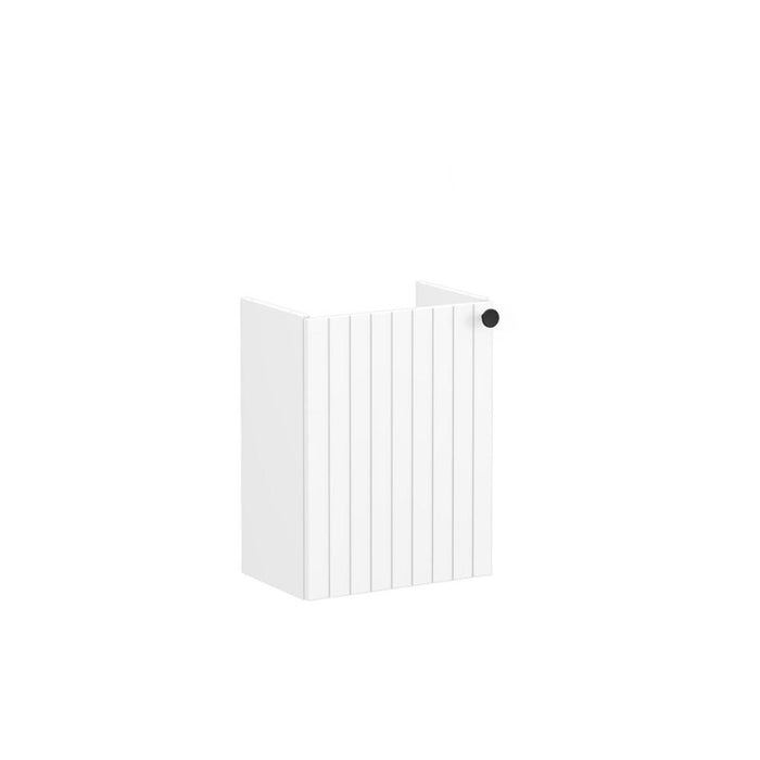 VitrA Root Groove 40cm 1 Door Wall Hung Slim Washbasin Unit - Unbeatable Bathrooms