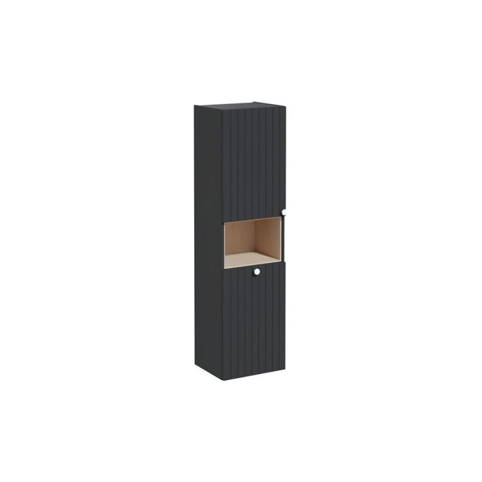 VitrA Root Groove 40cm 2 Door Semi-Tall Unit w/Laundry Basket - Unbeatable Bathrooms