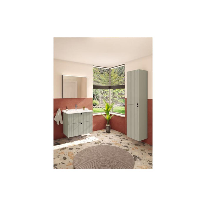 VitrA Root Groove 40cm 2 Door Tall Unit (LH Hinge) - Unbeatable Bathrooms