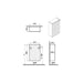 VitrA Root Groove 1 Door Slim Lower/Base Unit - Unbeatable Bathrooms