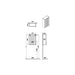 VitrA Root Groove 60cm 1 Door Upper/Wall Unit - Unbeatable Bathrooms