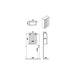 VitrA Root Groove 60cm 1 Door Upper/Wall Unit - Unbeatable Bathrooms