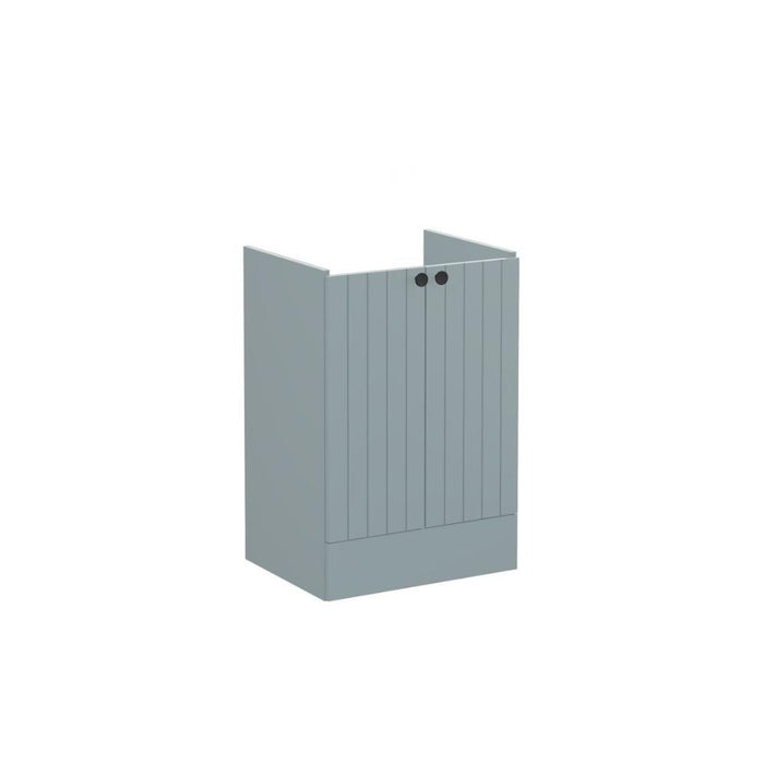 VitrA Root Groove 60cm 2 Door Floor Standing Washbasin Unit - Unbeatable Bathrooms