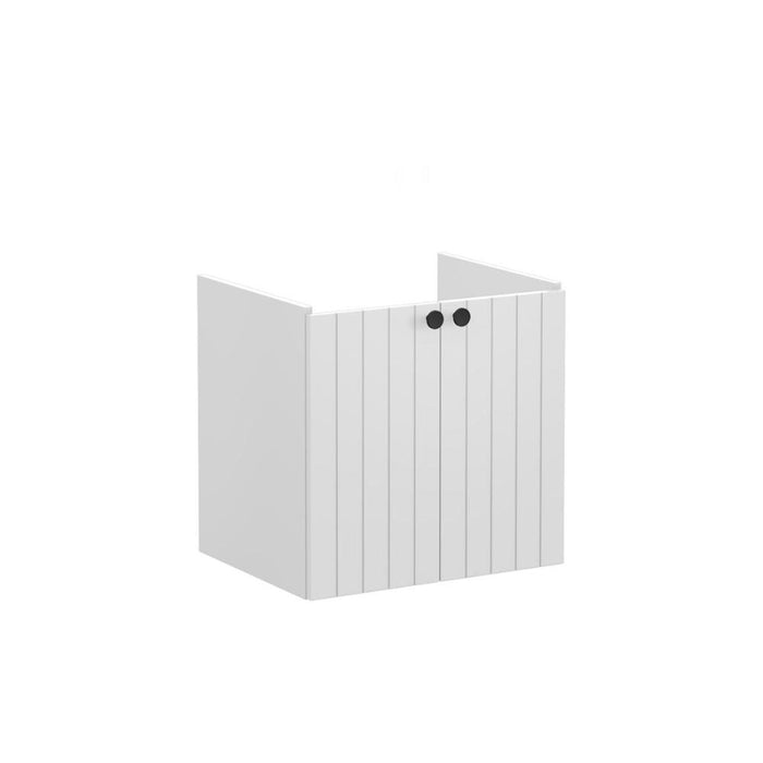 VitrA Root Groove 60cm 2 Door Wall Hung Washbasin Unit - Unbeatable Bathrooms