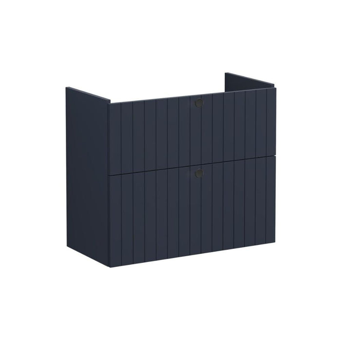 VitrA Root Groove 80cm 2 Drawer Slim Washbasin Unit - Unbeatable Bathrooms