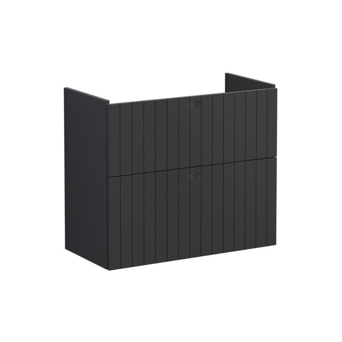 VitrA Root Groove 80cm 2 Drawer Slim Washbasin Unit - Unbeatable Bathrooms