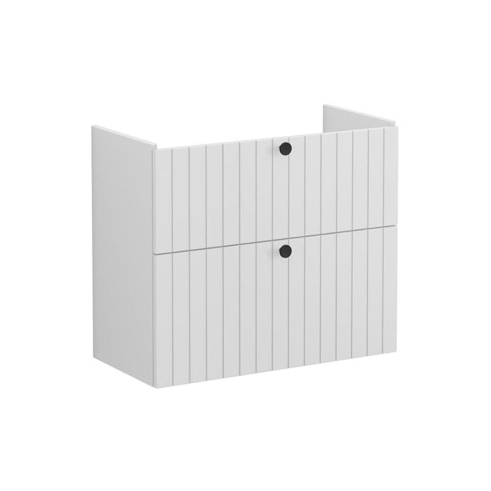 VitrA Root Groove 80cm 2 Drawer Slim Washbasin Unit - Unbeatable Bathrooms