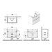 VitrA Root Groove 80cm 2 Drawer Washbasin Unit - Unbeatable Bathrooms