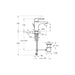 VitrA Root Round Compact Basin Mixer w/Waste Lever - Unbeatable Bathrooms