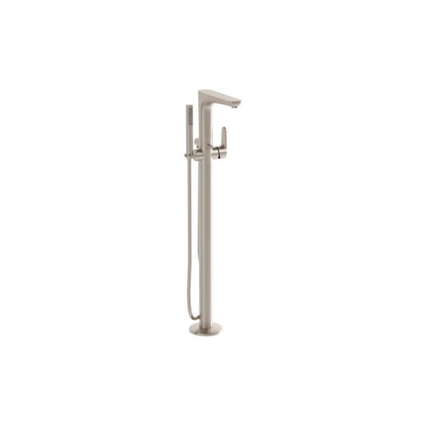 VitrA Root Round Floor Standing Bath/Shower Mixer - Unbeatable Bathrooms