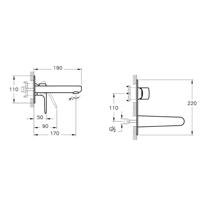 VitrA Root Round Integrated Basin Mixer - Unbeatable Bathrooms