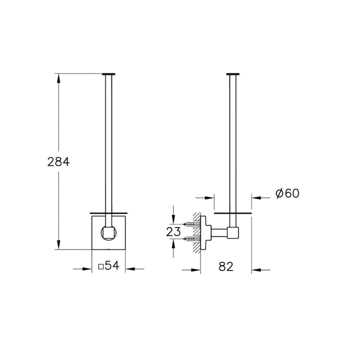 VitrA Root Spare Toilet Roll Holder - Unbeatable Bathrooms