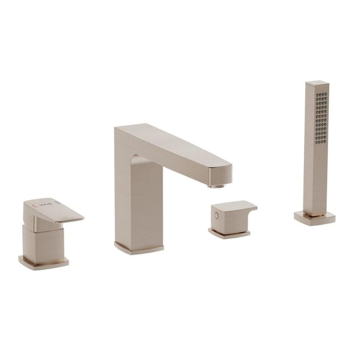VitrA Root Square 4-Hole Bath/Shower Mixer - Unbeatable Bathrooms