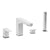 VitrA Root Square 4-Hole Bath/Shower Mixer - Unbeatable Bathrooms