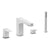 VitrA Root Square 4-Hole Bath/Shower Mixer - Unbeatable Bathrooms