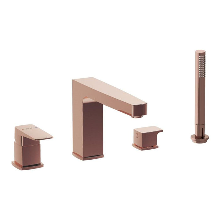 VitrA Root Square 4-Hole Bath/Shower Mixer - Unbeatable Bathrooms