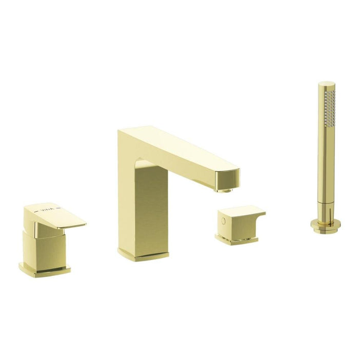 VitrA Root Square 4-Hole Bath/Shower Mixer - Unbeatable Bathrooms