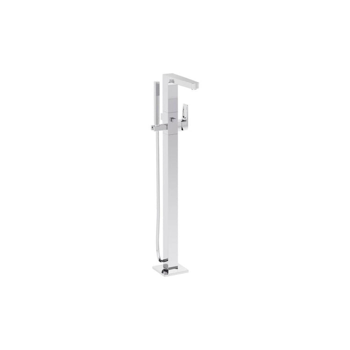 VitrA Root Square Floor Standing Bath/Shower Mixer - Unbeatable Bathrooms