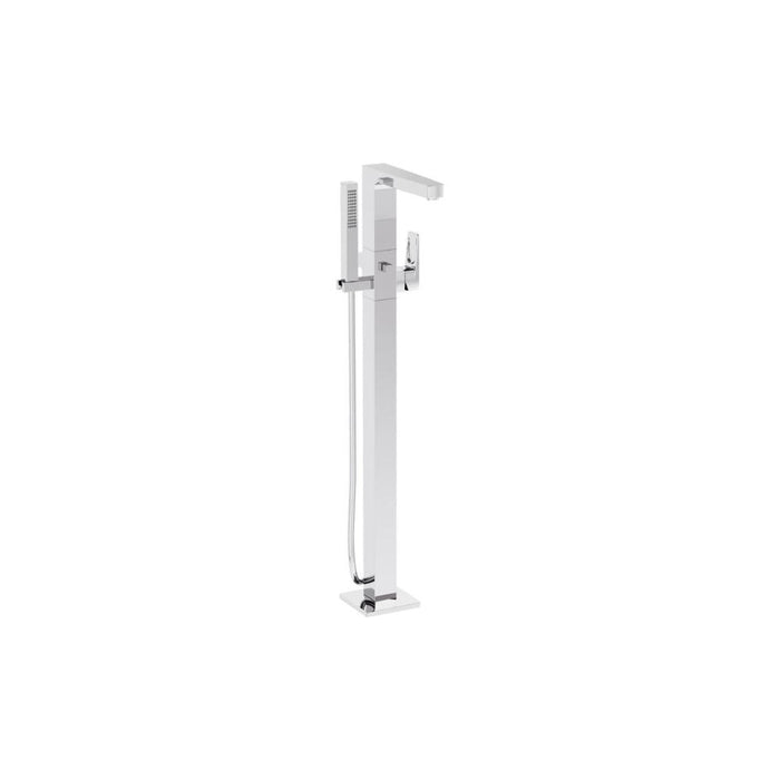 VitrA Root Square Floor Standing Bath/Shower Mixer - Unbeatable Bathrooms