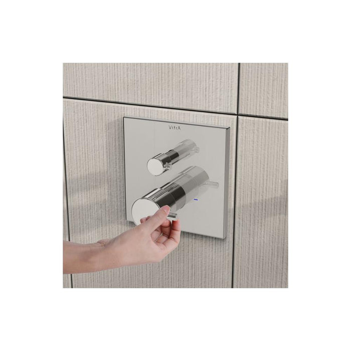 VitrA Root Square Integrated Thermostatic 1-Way Shower Mixer Valve - Unbeatable Bathrooms